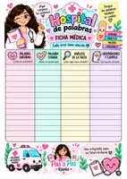 Vista previa - Hojas de trabajo - Hospital de palabras | Ortografía y corrección de faltas - página 2