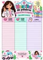 Vista previa - Hojas de trabajo - Hospital de palabras | Ortografía y corrección de faltas - página 3