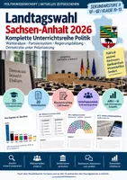 Vorschau - Unterrichtsreihen - Wahlergebnisse Landtagswahl Sachsen-Anhalt 2026 – großes Sparpaket Unterrichtsreihe + Präsentation + Klausur | Politik Sek II - Seite 1