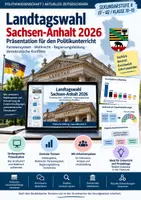 Vorschau - Präsentationen/Tafelbilder - Landtagswahl Sachsen-Anhalt 2026 – Wahlergebnisse, Parteiensystem & Regierungsbildung | Präsentation Sek II - Deckblatt