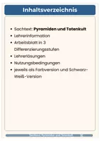 Vorschau - Arbeitsblätter - Sachtext Ägypten PyramidenTotenkult Mumie 3fach differenziert Klasse 4-6 - Seite 2