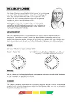 Vorschau - Arbeitsblätter - Die Caesar-Scheibe: Infoblatt und Vorlage - Seite 1