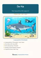 Vorschau - Arbeitsblätter - Der Hai – Lesespurgeschichte mit Rätselaufgaben (Klasse 8) - Seite 1