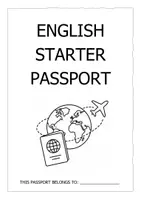 Vorschau - Arbeitsblätter - English Starter Passport - Deckblatt