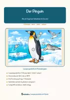 Vorschau - Arbeitsblätter - Der Pinguin – Lesespurgeschichte mit Rätselaufgaben (Klasse 8) - Seite 1