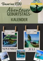 Vorschau - Poster - Abenteuer | Geburtstagskalender | Classroom Management - Deckblatt