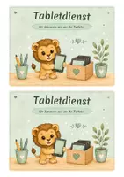 Vorschau - Präsentationen/Tafelbilder - Klassendienste_Löwe_Löwenklasse_Kreideklecks - Seite 1