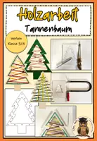 Vorschau - Mal- und Bastelvorlagen - Holzarbeit Tannenbaum besticken Werken Klasse 3 Klasse 4 - Deckblatt