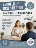 Vorschau - Stundenentwürfe - Das Vorstellungsgespräch Klasse 8–9 | Berufsorientierung: typische Fragen, erster Eindruck & Rollenspiel - Deckblatt