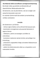 Vorschau - Unterrichtsreihen - Portfolio Meilensteine - individuelles Lernportfolio - Seite 1