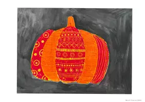 Vorschau - Arbeitsblätter - Kratzbilder Kürbisse Kunst im Herbst in der Grundschule - Seite 3