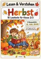 Vorschau - Arbeitsblätter - Lesen & Verstehen – 4 Jahreszeiten | 72 Lesetexte Klasse 2/3 - Seite 1