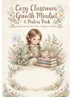 Vista previa - Decoración del aula - 6 Cozy Posters Growth Mindset Cottagecore - Deco Aula - página 1