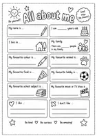 Vorschau - Arbeitsblätter - Steckbrief Englisch - Seite 3