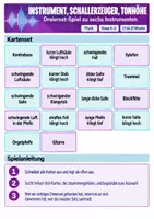 Vorschau - Arbeitsblätter - Schall & Akustik – 3 Lernspiele zu Tonhöhe, Schwingungen & Schall - Seite 1