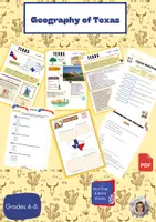 Vorschau - Arbeitsblätter - USA Landeskunde: Texas Fact Files (6-8) - Deckblatt