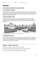 Vorschau - Arbeitsblätter - Lernplakat + Arbeitsblätter zum Thema "Azteken" + Lösung & MP3 + Mindmap + Infografiken - Seite 1