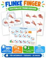 Vorschau - Arbeitsblätter - FLINKE FINGER – KOSTENLOSE PROBEVERSION - Deckblatt