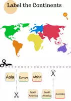 Vorschau - Arbeitsblätter - Continents & Oceans: Englisch & Erdkunde - Seite 1