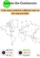 Vorschau - Arbeitsblätter - Continents & Oceans: Englisch & Erdkunde - Seite 2
