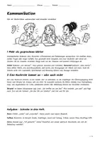 Vorschau - Arbeitsblätter - Lernposter + Arbeitsblätter zum Thema "Kommunikation" + Lösung & Fragen & MP3 + Mindmap + Infografiken - Seite 1