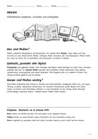 Vorschau - Arbeitsblätter - Lernplakat + Arbeitsblätter "Medien" + Lösung & MP3 + Mindmap + Infografiken - Seite 1