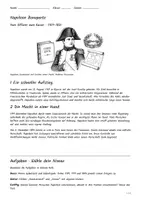 Vorschau - Arbeitsblätter - Lernplakat + Arbeitsblätter zum Thema "Napoleon Bonaparte" + Lösung & MP3 + Mindmap + Infografiken - Seite 1