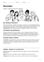Vorschau - Arbeitsblätter - Lernposter + Arbeitsblätter zum Thema "Rassismus" + Lösung & MP3 + Mindmap + Infografiken - Seite 1