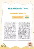 Vorschau - Mal- und Bastelvorlagen - positive Affirmationen für Kinder - Seite 1