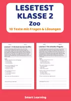 Vorschau - Stundenentwürfe - Lesetest Klasse 2 – Zoo | 10 Texte mit Fragen & Lösungen - Deckblatt