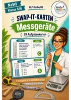 Vorschau - Spiele - NaWi Materialpaket „Von den Sinnen zum Messen“ – 5 Swap-it-Kartenspiele für Klasse 5/6 | Farbe & S/W - Seite 1
