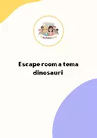 anteprima - Esercizi - Escape room a tema dinosauri - Pagina di copertina