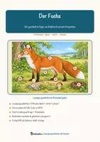 Vorschau - Arbeitsblätter - Der Fuchs – Lesespurgeschichte mit Rätselaufgaben (Klasse 8) - Seite 1