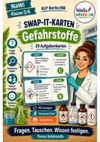 Vorschau - Spiele - NaWi Materialpaket „Stoffe im Alltag“ – 6 Swap-it-Kartenspiele für Klasse 5/6 | Farbe & S/W - Seite 1