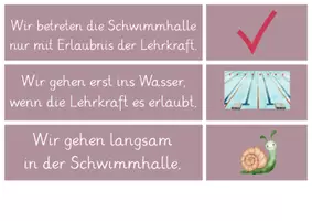 Vorschau - Poster - Schwimmregeln Schwimmunterricht - Seite 1