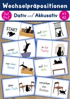 Vorschau - Arbeitsblätter - Wechselpräpositionen mit Akkusativ und Dativ Domino A2 - Deckblatt