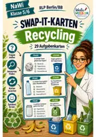 Vorschau - Spiele - Swap-it-Kartenspiel: "Recycling" – bewegtes Klassenspiel für Nawi 5/6 | Farbe & S/W | Duplex- und manueller Druck - Deckblatt