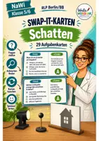 Vorschau - Spiele - Swap-it-Kartenspiel: "Schatten" – bewegtes Klassenspiel für Nawi 5/6 | Farbe & S/W | Duplex- und manueller Druck - Deckblatt