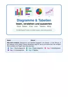 Vorschau - Arbeitsblätter - Diagramme & Tabellen lesen, verstehen und auswerten: Das große Workbook (Säulen, Balken, Kreis, Linie, Tabellen mit Lösungen) - Deckblatt