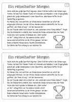Vorschau - Arbeitsblätter - Lesen & Rätseln: Wer hat den Pokal? (Freebie) - Seite 2