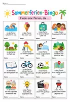 Vorschau - Arbeitsblätter - Sommerferien Bingo - Seite 3