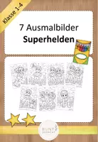 Vorschau - Mal- und Bastelvorlagen - wachsendes Materialpaket Ausmalbilder - Seite 1