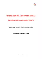 Vista previa - Unidades / Secuencias / Situaciones de Aprendizaje - Alemán Deutsch, ejercicios de declinación de adjetivos A2 - Portada