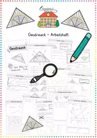 Vorschau - Arbeitsblätter - Geodreieck: Arbeitsheft - Mathematik - Kl. 3/4 - Deckblatt