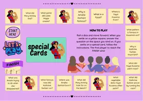 Vista previa - Juegos / Gamificación - Important Women Speaking Board Game for Primary Free - Portada