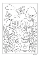 Vorschau - Mal- und Bastelvorlagen - Ausmalbilder Jahreszeit Frühling - Seite 2