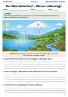 Vorschau - Arbeitsblätter - Wasserkreislauf Arbeitsheft Klasse 5 bis 6 - Deckblatt