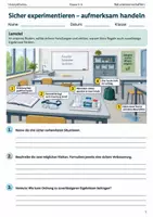 Vorschau - Arbeitsblätter - Sicher experimentieren Arbeitsheft Klasse 5 bis 6 - Deckblatt