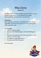 Vorschau - Spiele - Witzedomino – Lesedomino Deutsch Klasse 2–4 - Seite 1