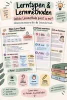 Vorschau - Stundenentwürfe - Lerntypen & Lernmethoden | Welche Lernmethode passt zu mir? – Unterrichtsmaterial - Deckblatt